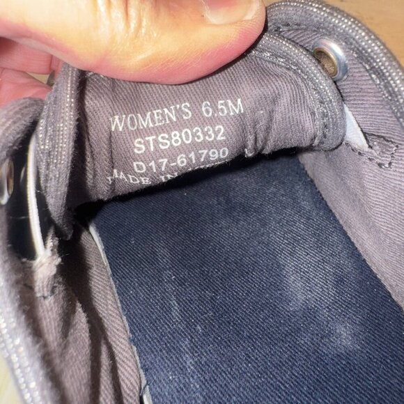 Sperry Top-Sider Seacoast Canvas Sneakers Metallic Platinum Women’s Size 6.5 - Picture 9 of 9